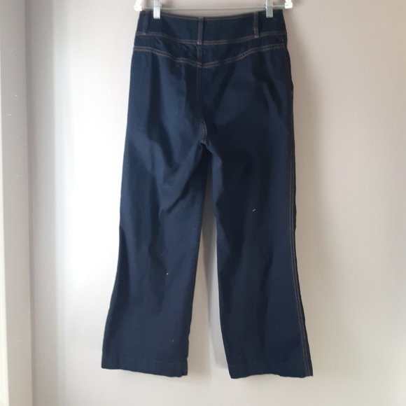 Ralph Lauren Women's High Rise, Dark Wash, Wide Leg Jeans Size 10 - Picture 6 of 14